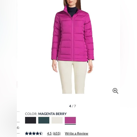 Land’s End Down Feather Puffer - Picture 3 of 5